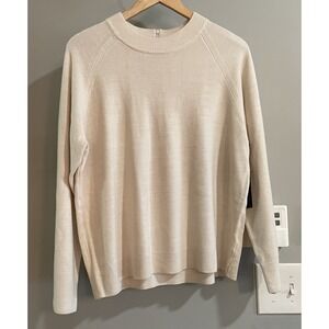 Debbie Morgan Sweater Raglan Mock Neck Pullover Soft Acrylic Womens XL New‎